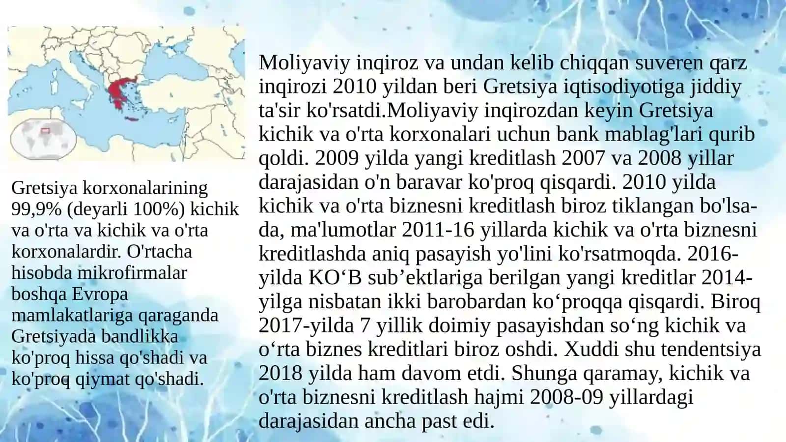Gretsiyada kichik biznes va xususiy tadbirkorlik 3