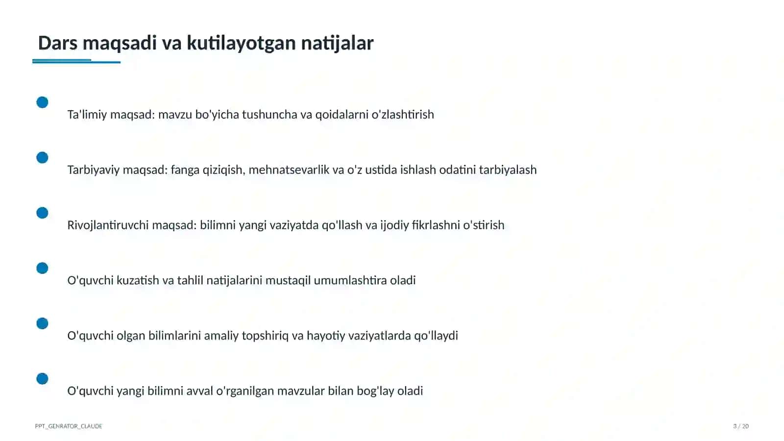 Countable and uncountable nouns (5-sinf) 3