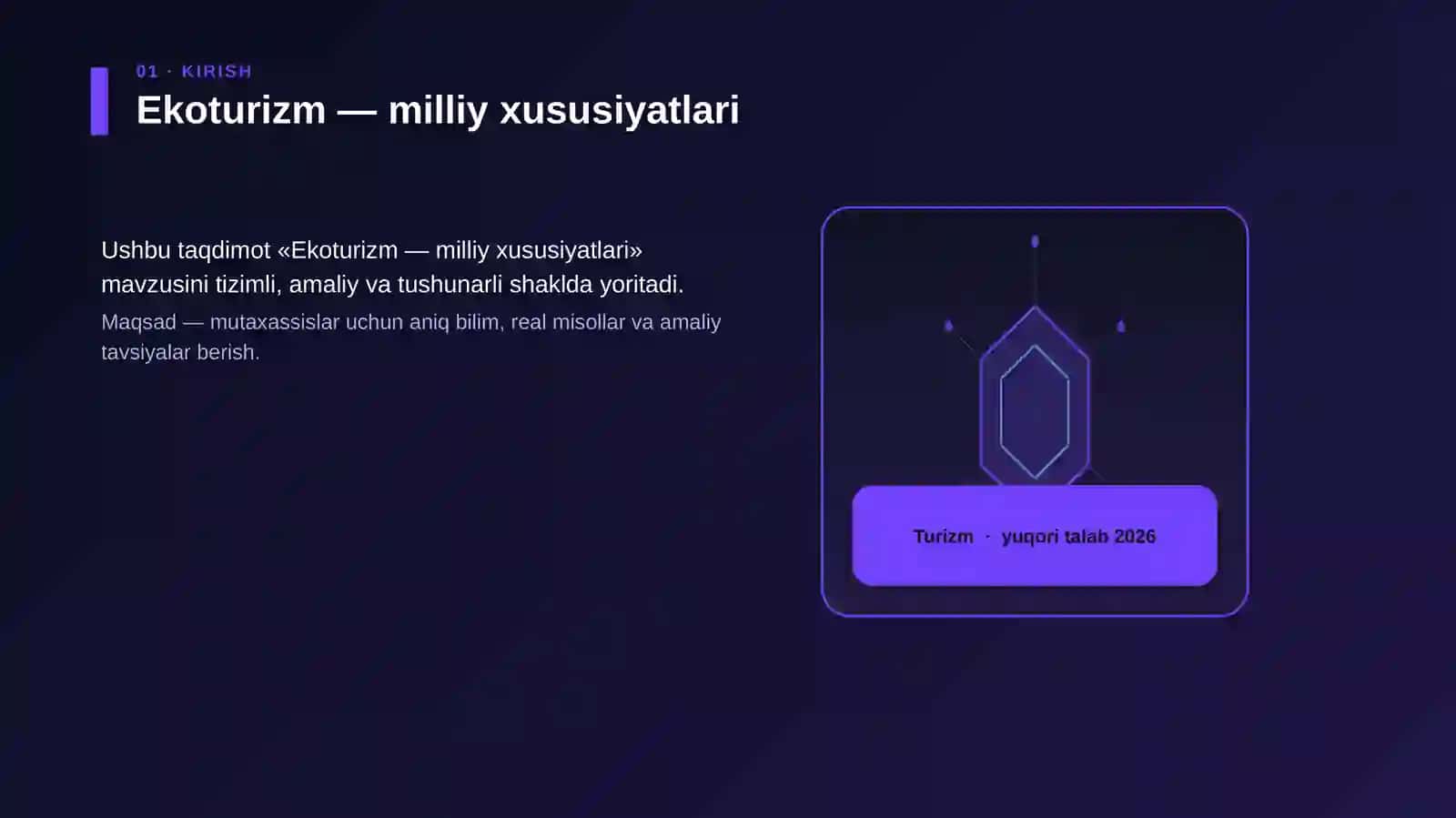 Ekoturizm — milliy xususiyatlari 3