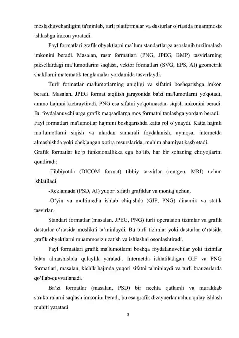 Kompyuter grafikasida fayl formatlari 3