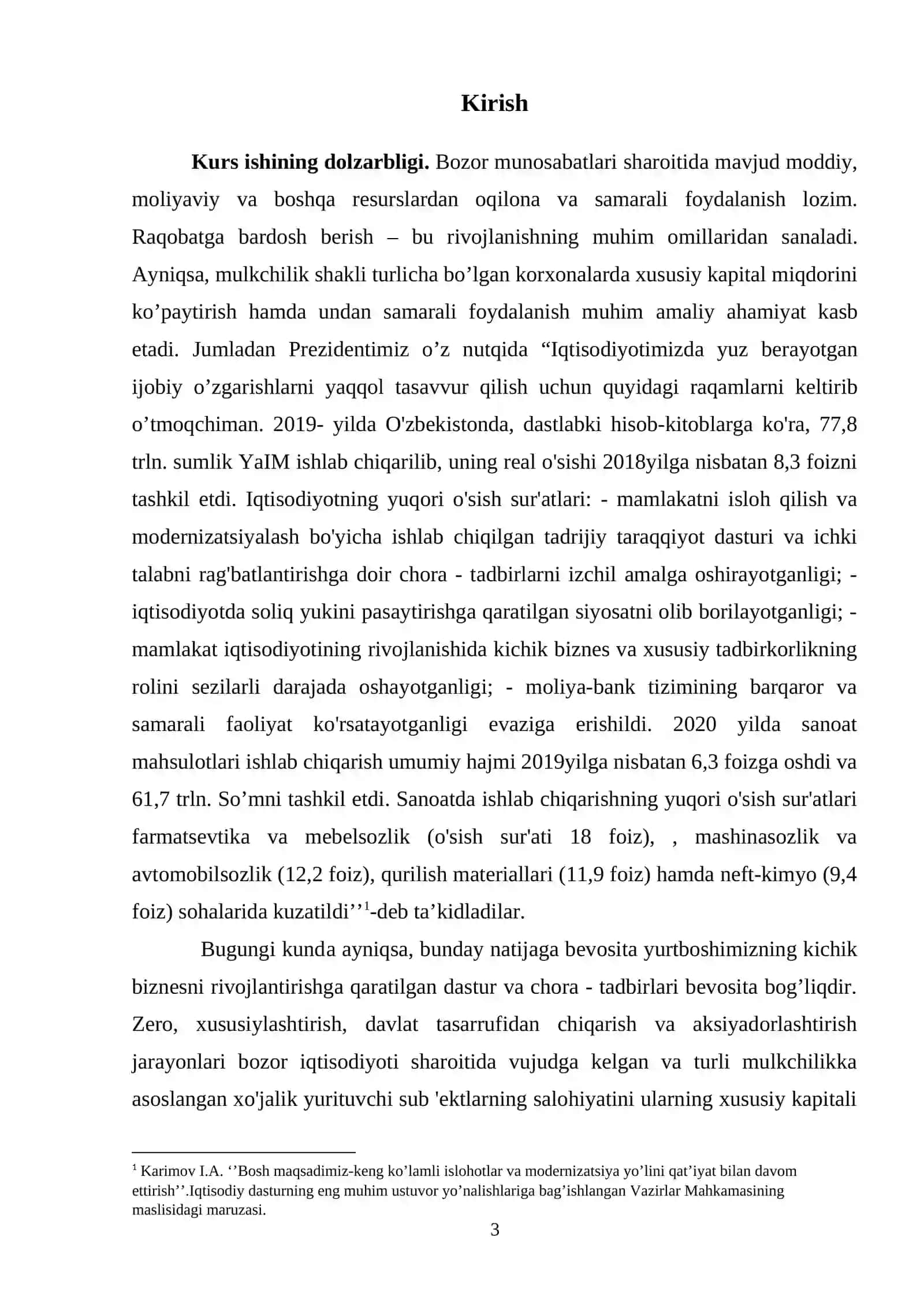 Xususiy kapital to'g'risida hisobot 3