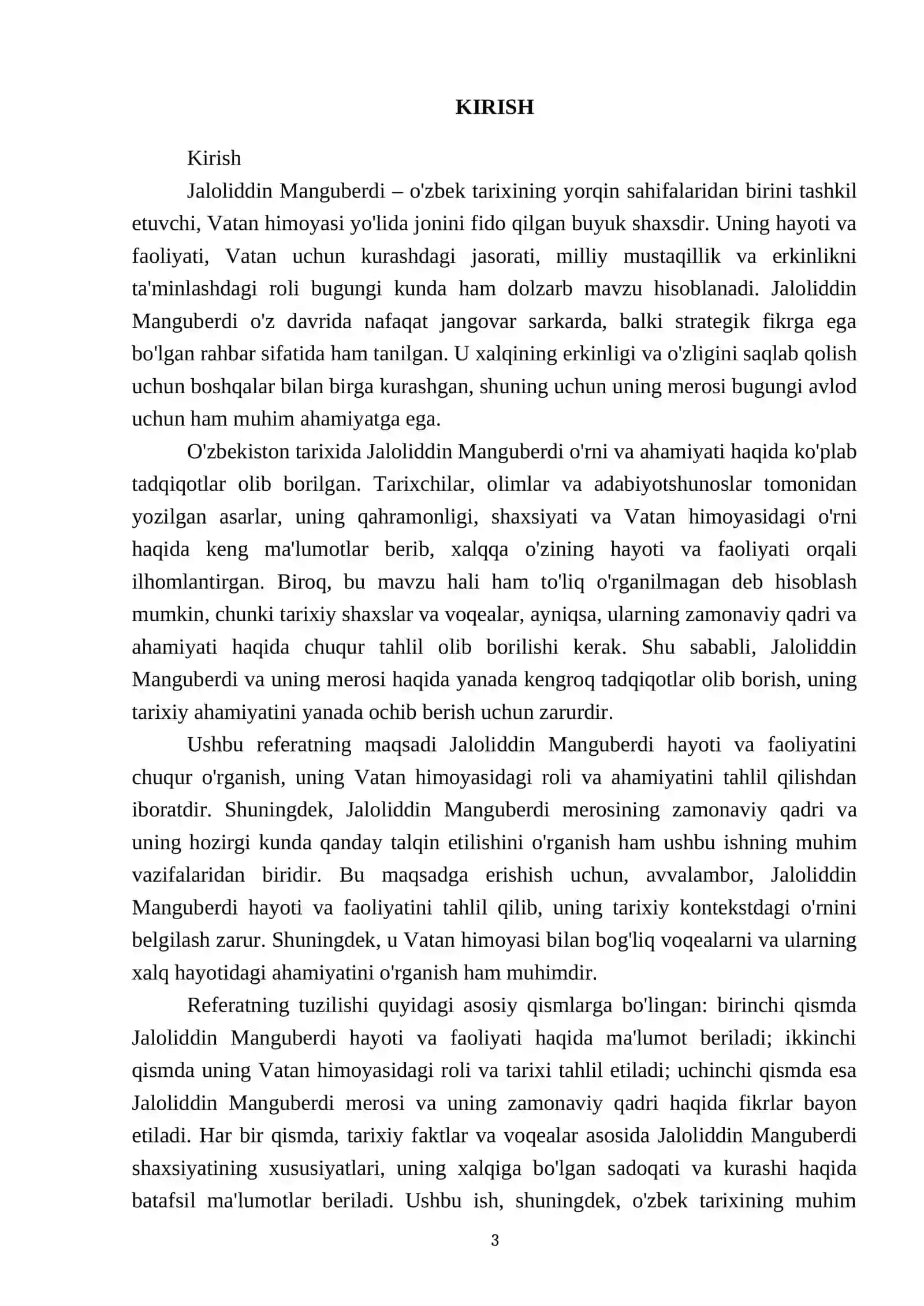 Jaloliddin Manguberdi - Vatan himoyachisi 3