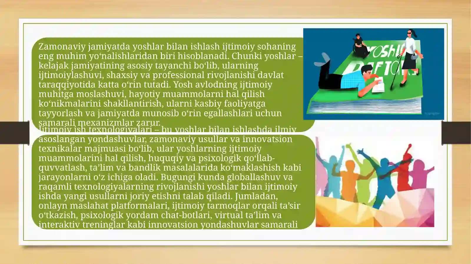Yoshlar bilan ijtimoiy ish texnologiyalari 3