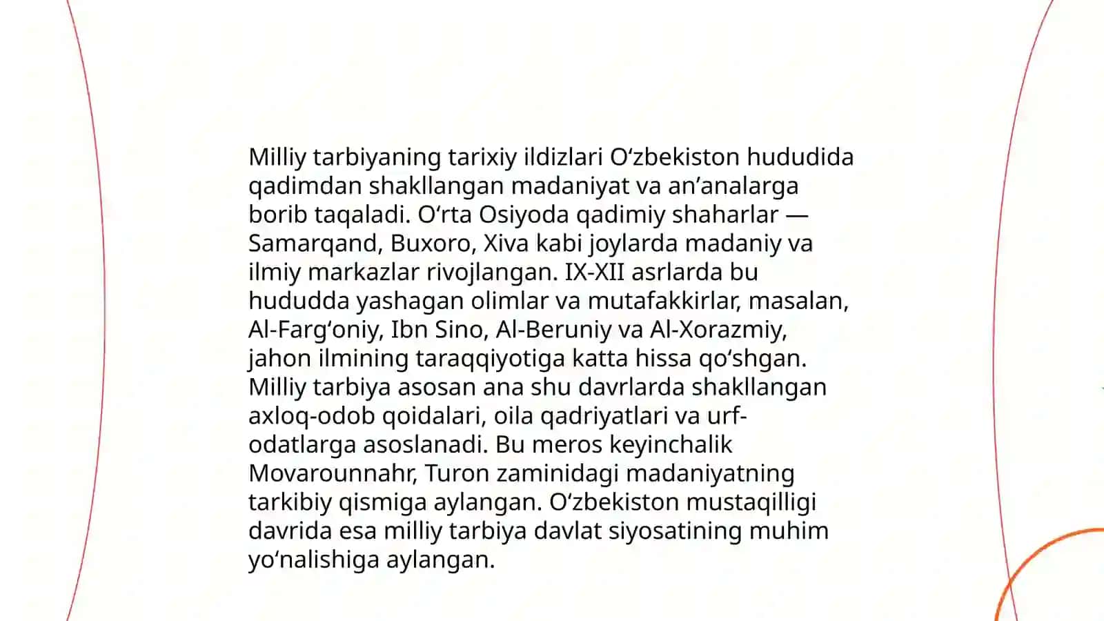 Milliy Tarbiya Avloddan - Avlodga o‘tuvchi Milliy Madaniyat Vositasi 3