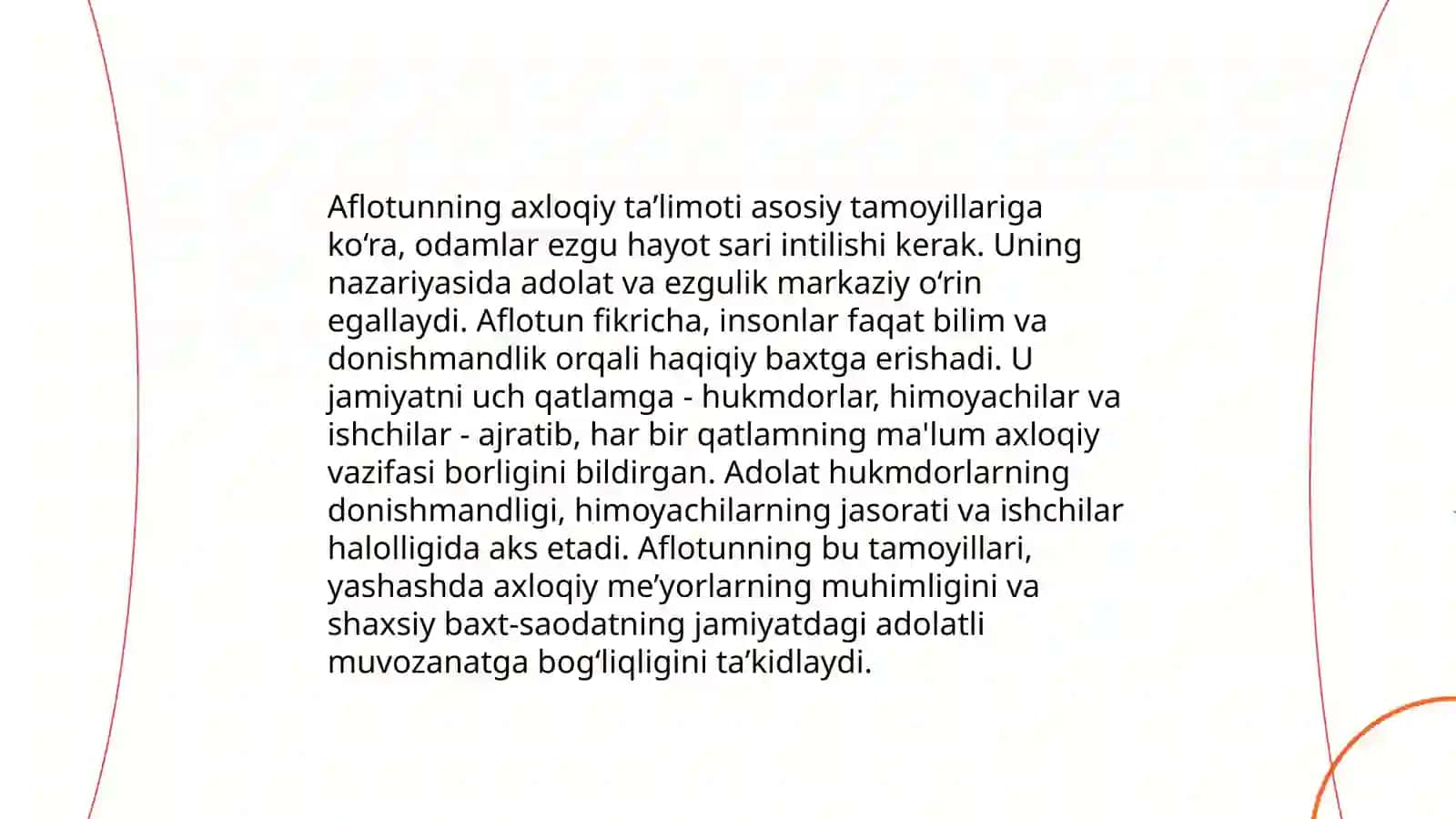 Aflotunning axloq to'g'risidagi ta'limotlari 3