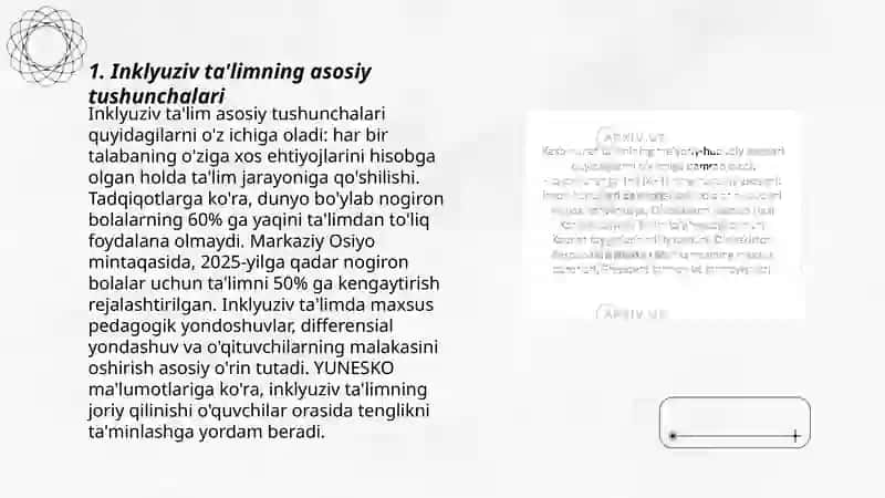 Inklyuziv ta’lim siyosatining jahon miqiyosida huquqiy-me’yoriy asoslari 3
