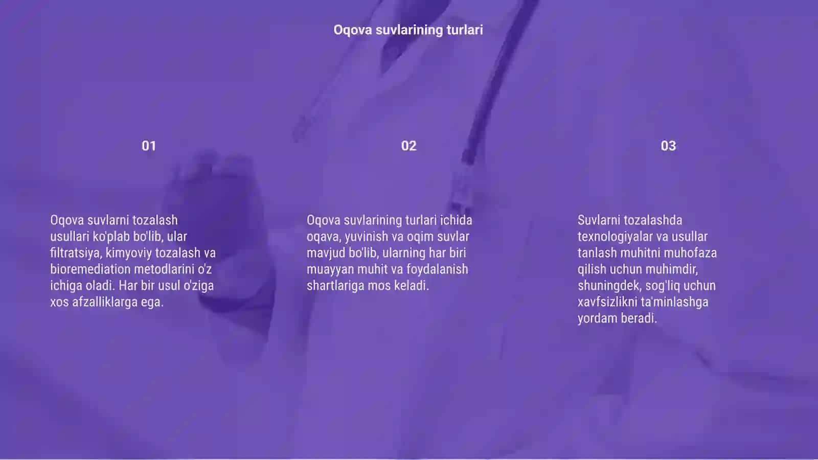 Oqova suvlarni tozalash usullari 3