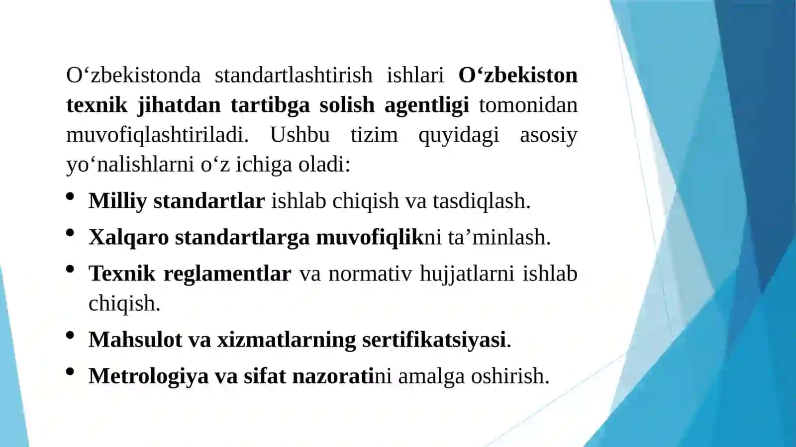 Tutashmao‘tkazishlarningyagonastandartlashtirishtizimini 3TT-21 3