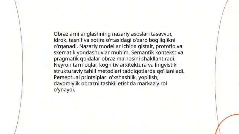Obrazlarni anglashning asosiy masalasi 3