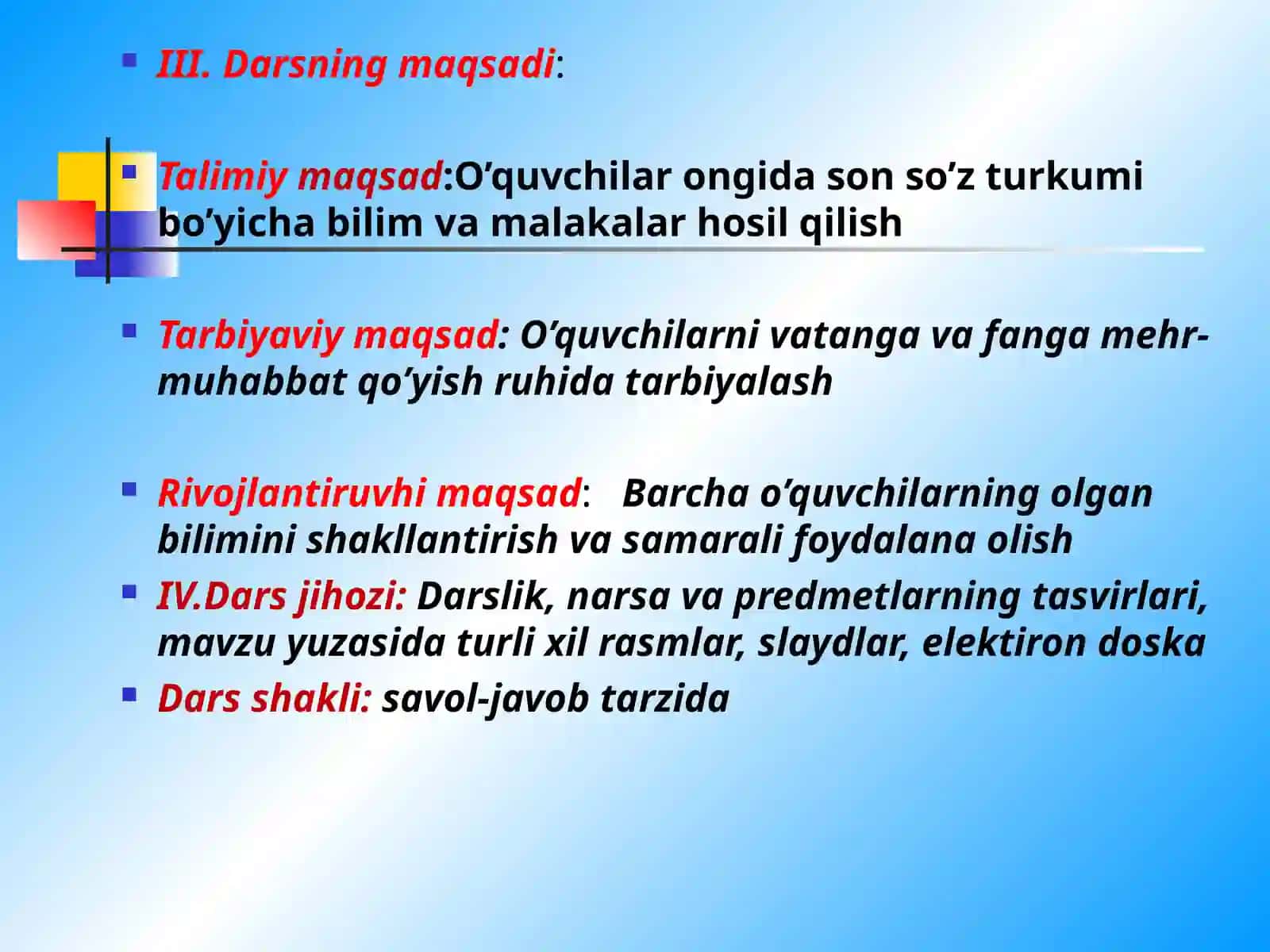 Son so'z turkumi 3