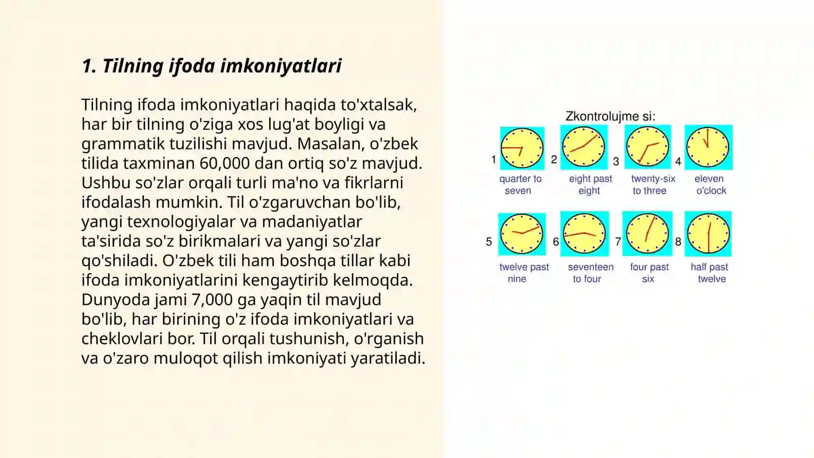 Tilning ifoda - tavir vositalari 3