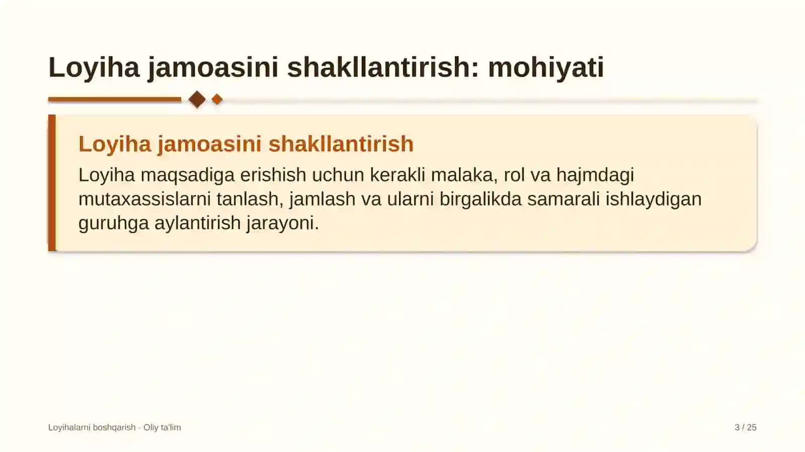 chegara qo'shinlarida loyiha jamoasini shakllantirish 6112 3