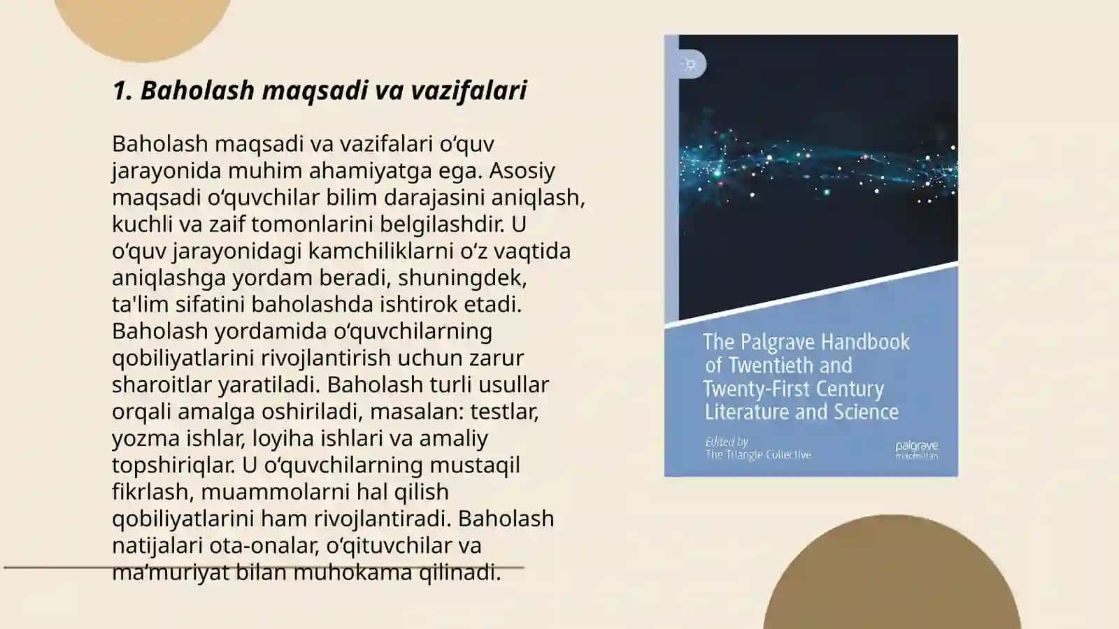 Baholash maqsadi va vazifalari 3