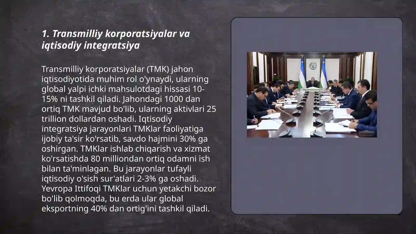 Transmilliy korporatsiyalar va iqtisodiy integratsiya 3