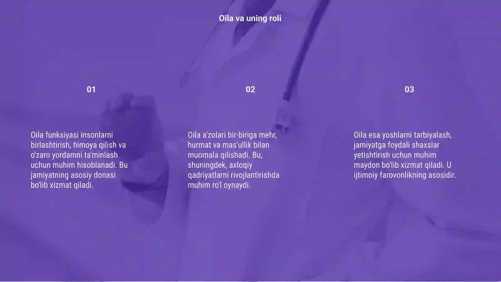 Oila funksiyasi 3