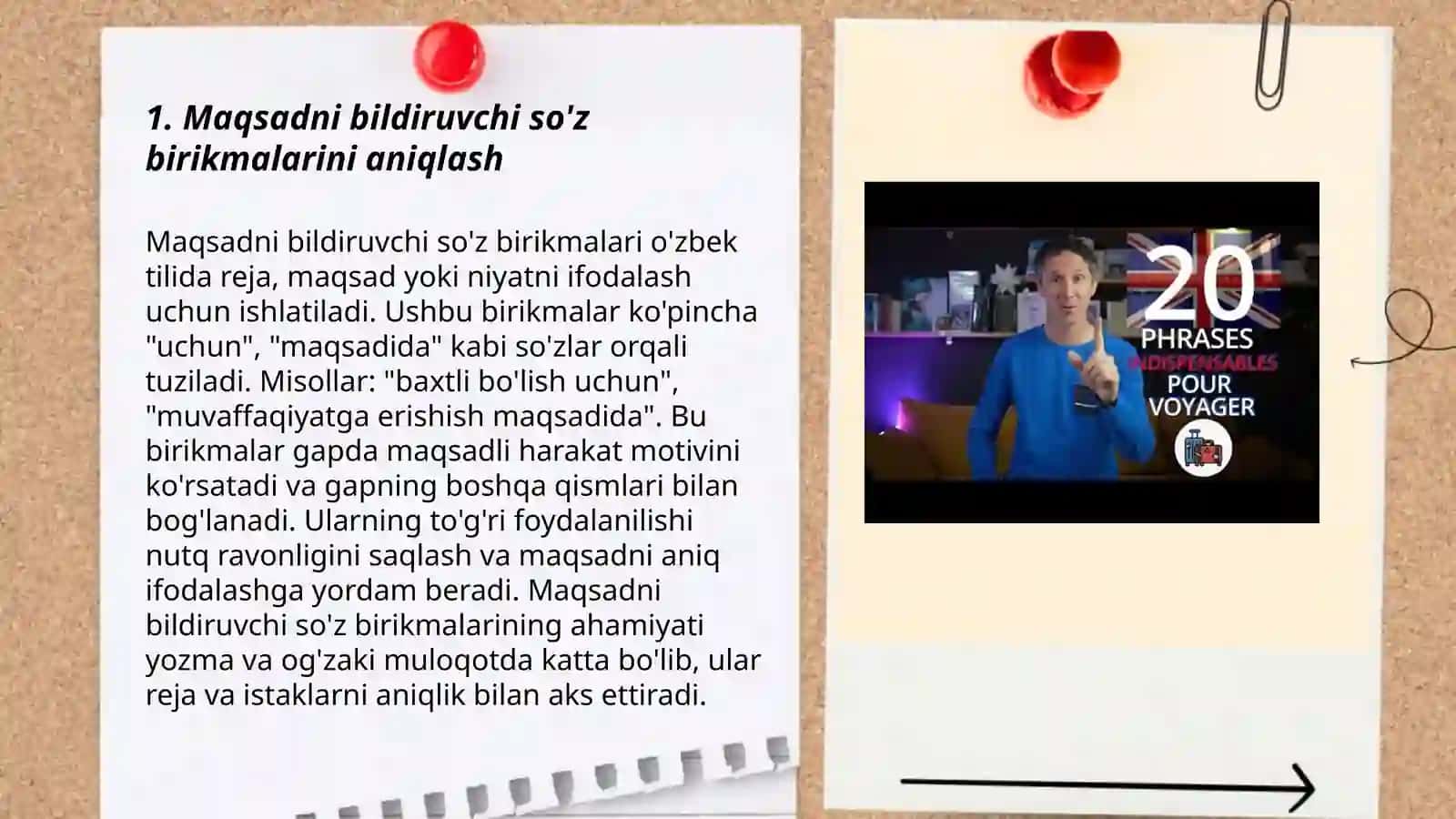 Maqsadni bildiruvchi so'z birikmalari 3