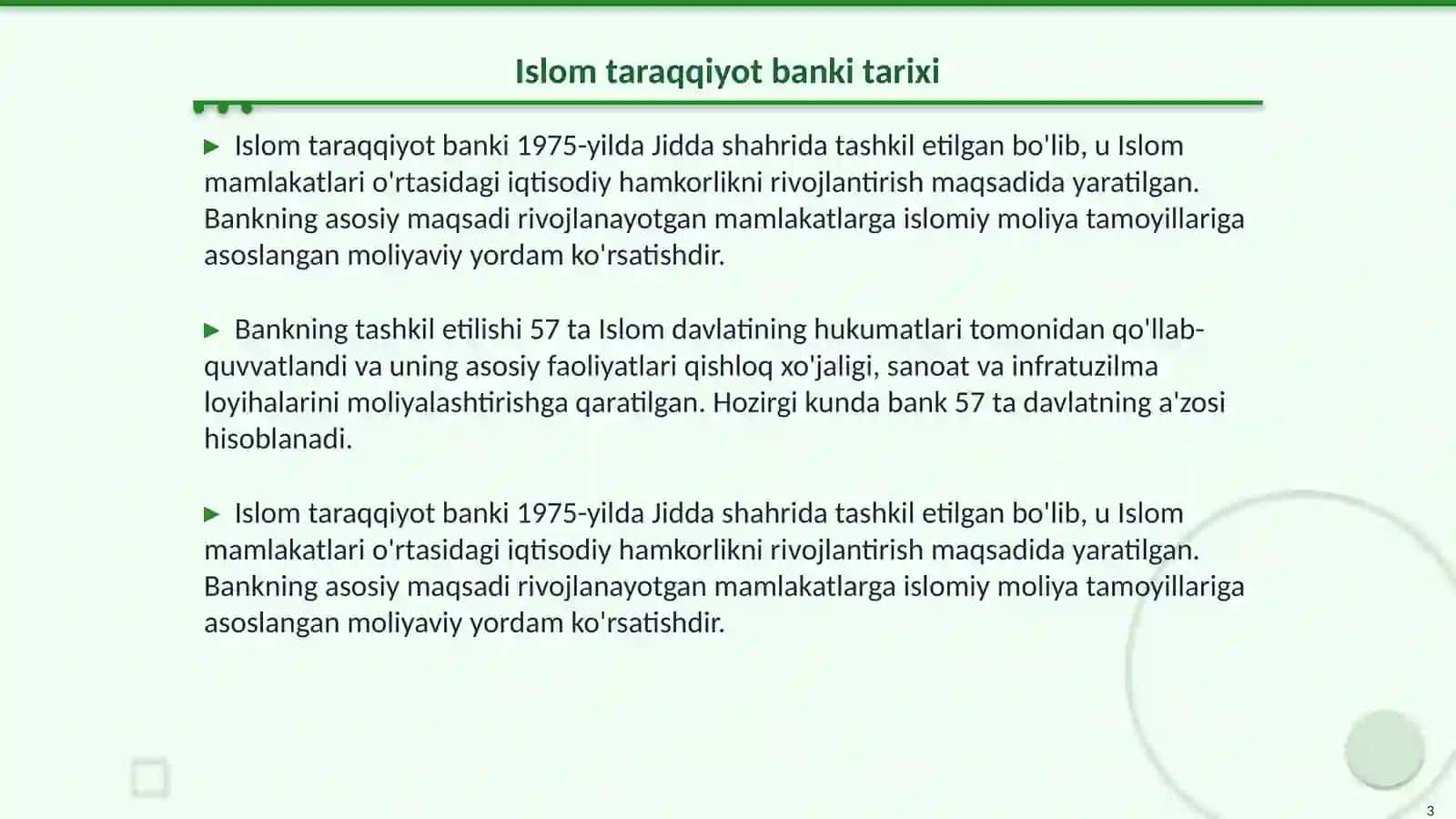 Islom taraqqiyot banki 3