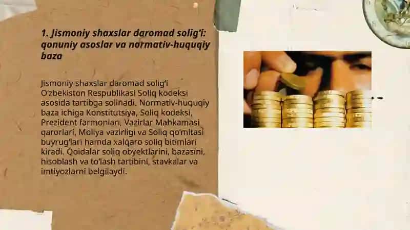 Ichki soliqqa tortishda jismoniy shaxslardan olinadigan daromad solig’i 3
