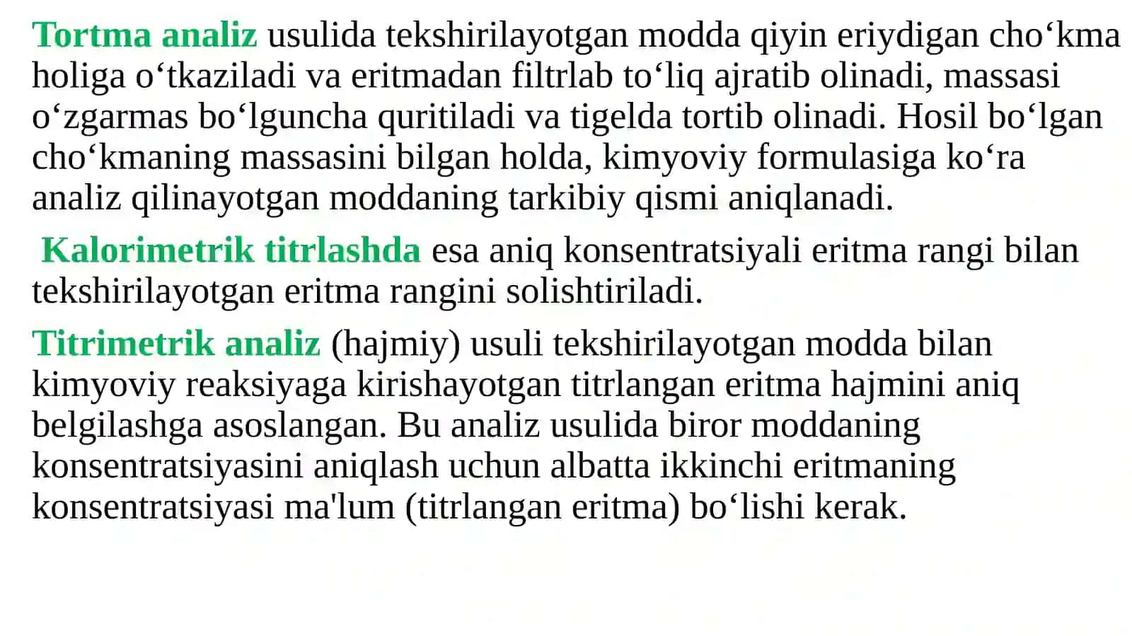 Titrimetrik tahlil usullarining mohiyati 3