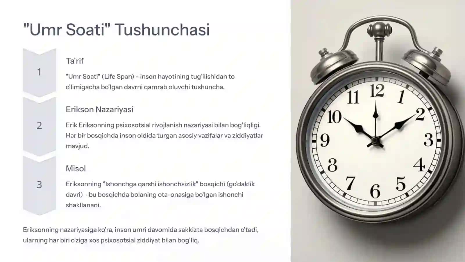 Rivojlanish Psixologiyasi Umr Soati Tushunchasi 3