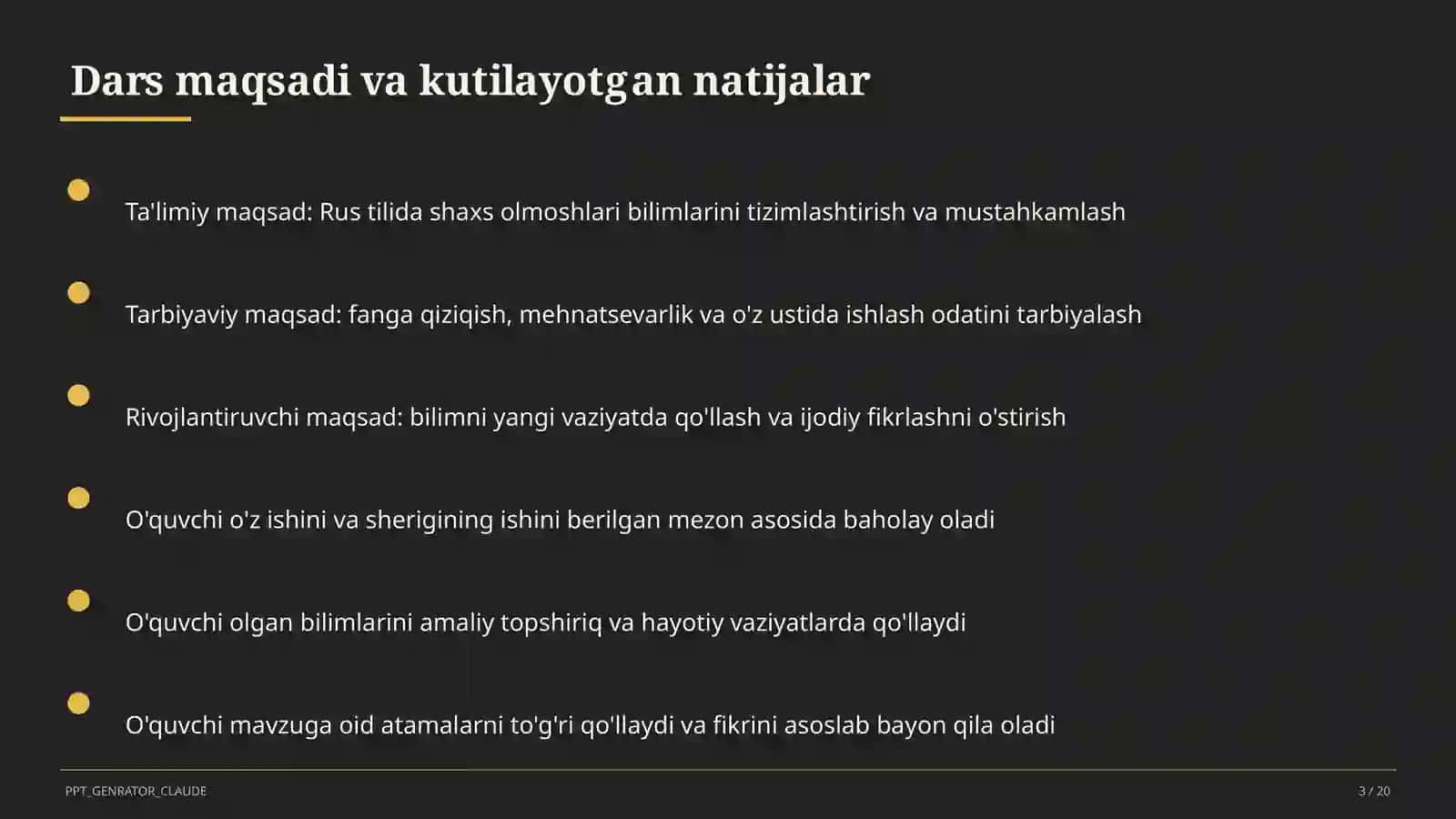 Rus tilida shaxs olmoshlari (5-sinf) 3