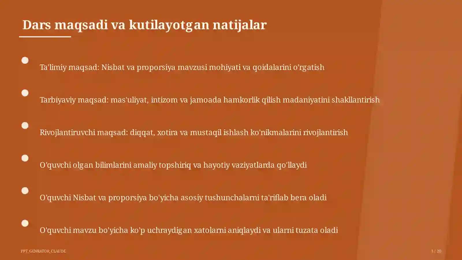 Nisbat va proporsiya (6-sinf) 3
