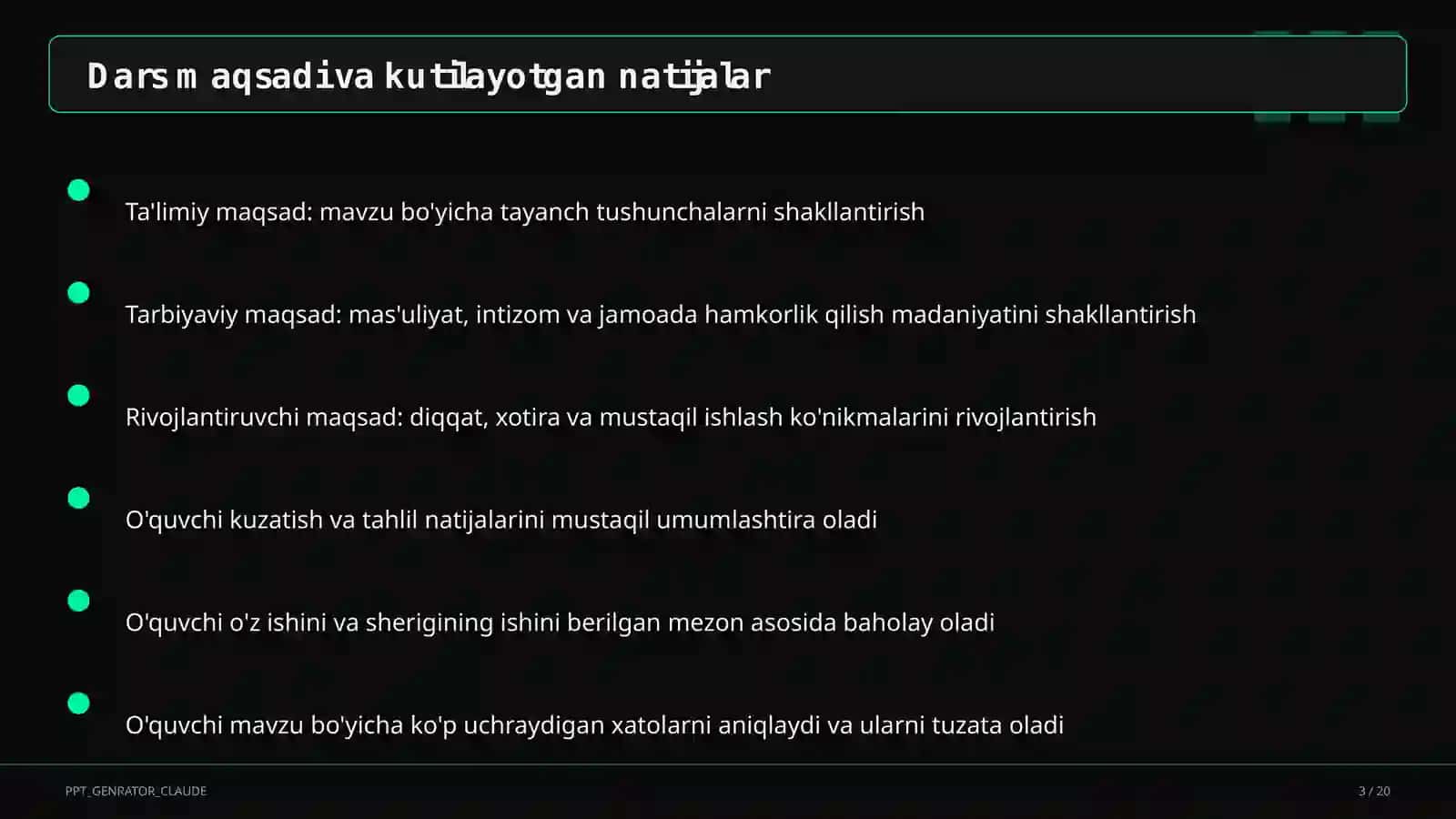 Sinf soati va tarbiyaviy tadbirlar 3