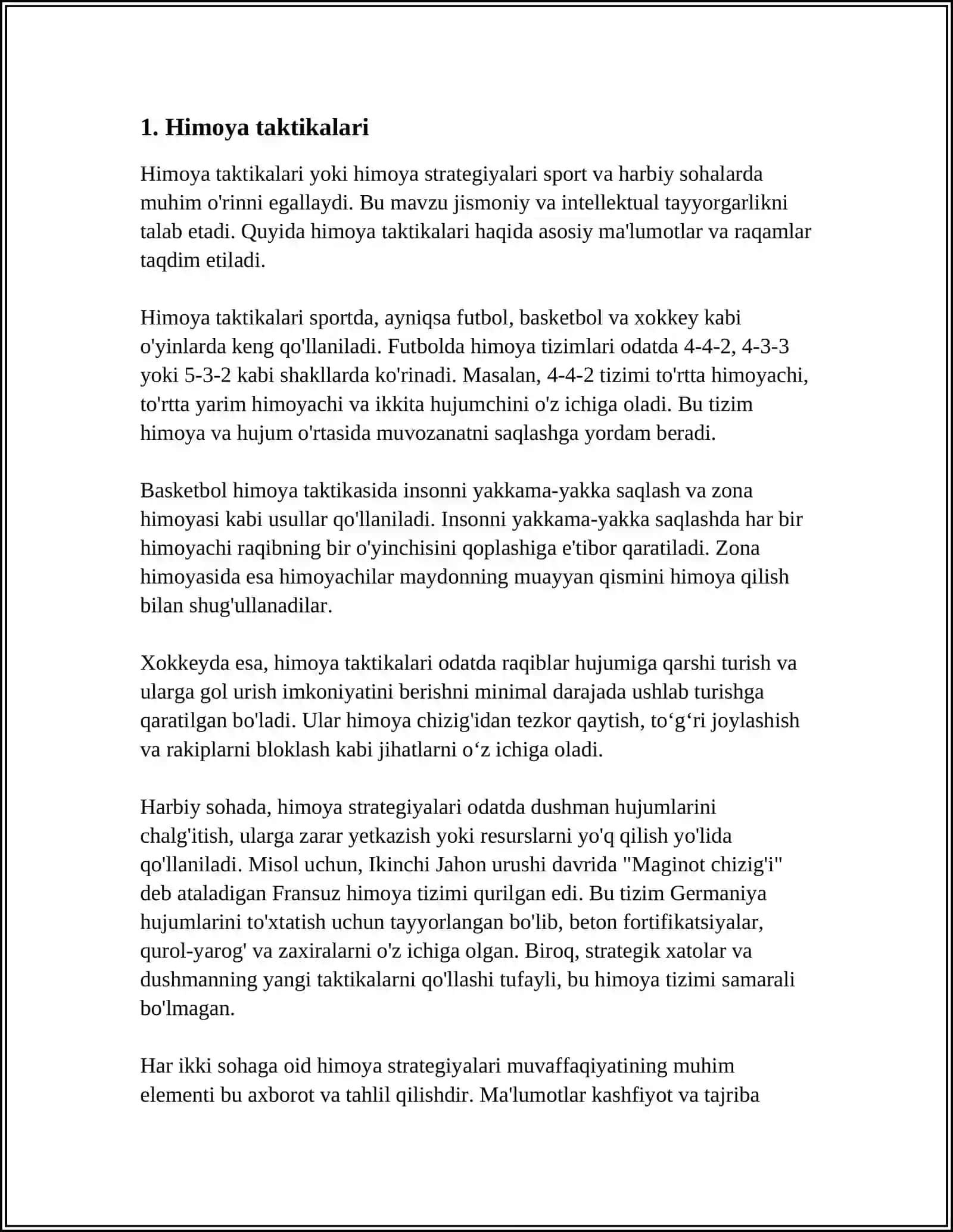 BASKETBOL O`YIN TAKTIKASIGA O`RGATISH USLUBLARI, VOSITALARI VA TAMOYILLARI 3