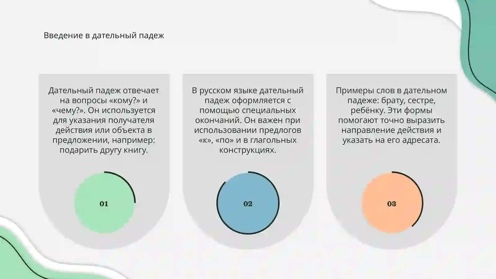Дательний падеж 3