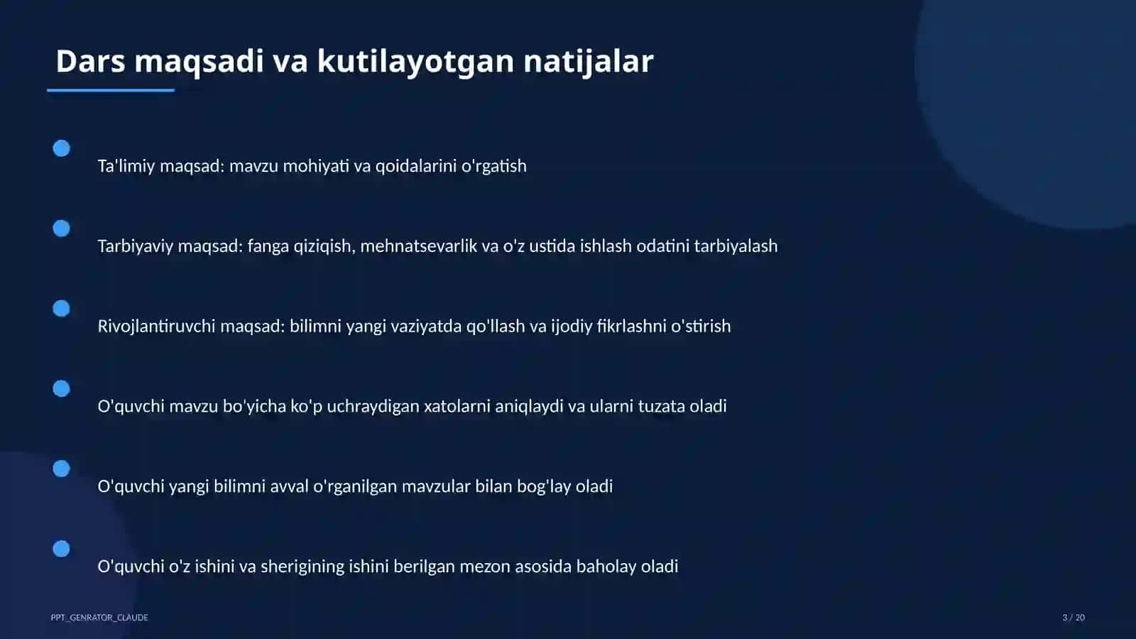 Butun ko'rsatkichli daraja va standart shakl (8-sinf) 3