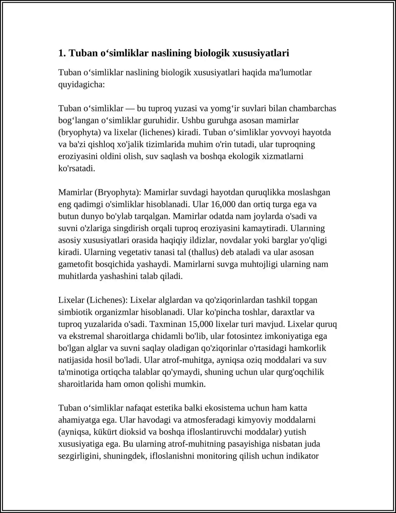 TUBAN O‘SIMLIKLAR NASLINING GALLANISHI VA BIOLOGIK AHAMIYATI 3