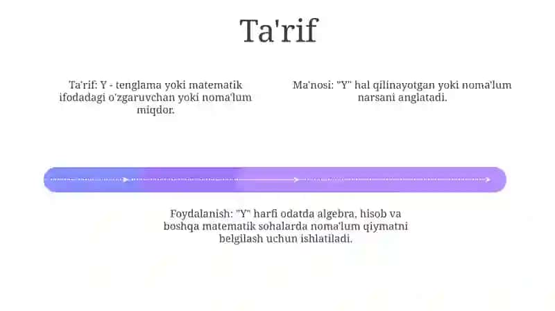 "Y" Harfi haqida malumot 3