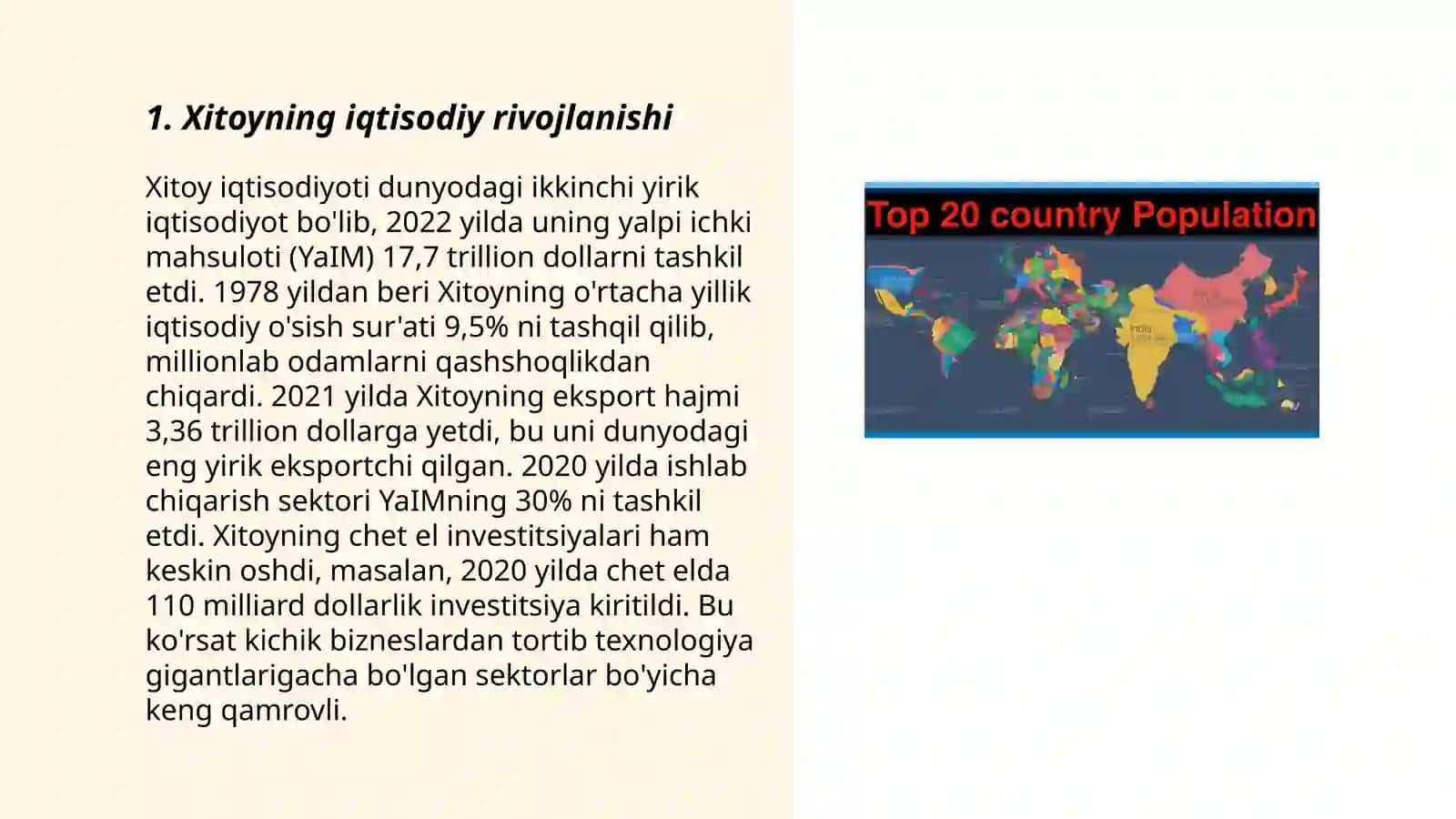 Xitoyning iqtisodiy rivojlanishi 3