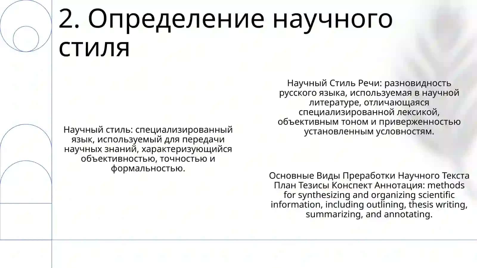 Научный Стиль Речи 3