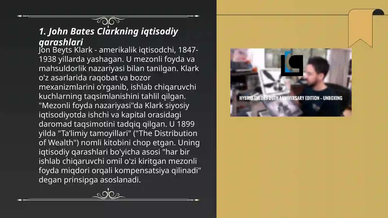 John Bates Clarkning iqtisodiy taʼlimoti 3