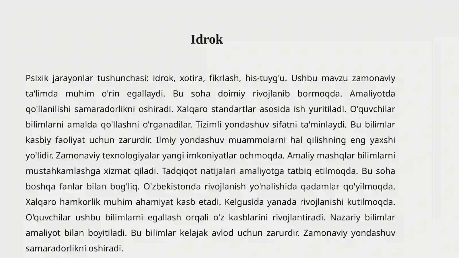 Psixik jarayonlar 3