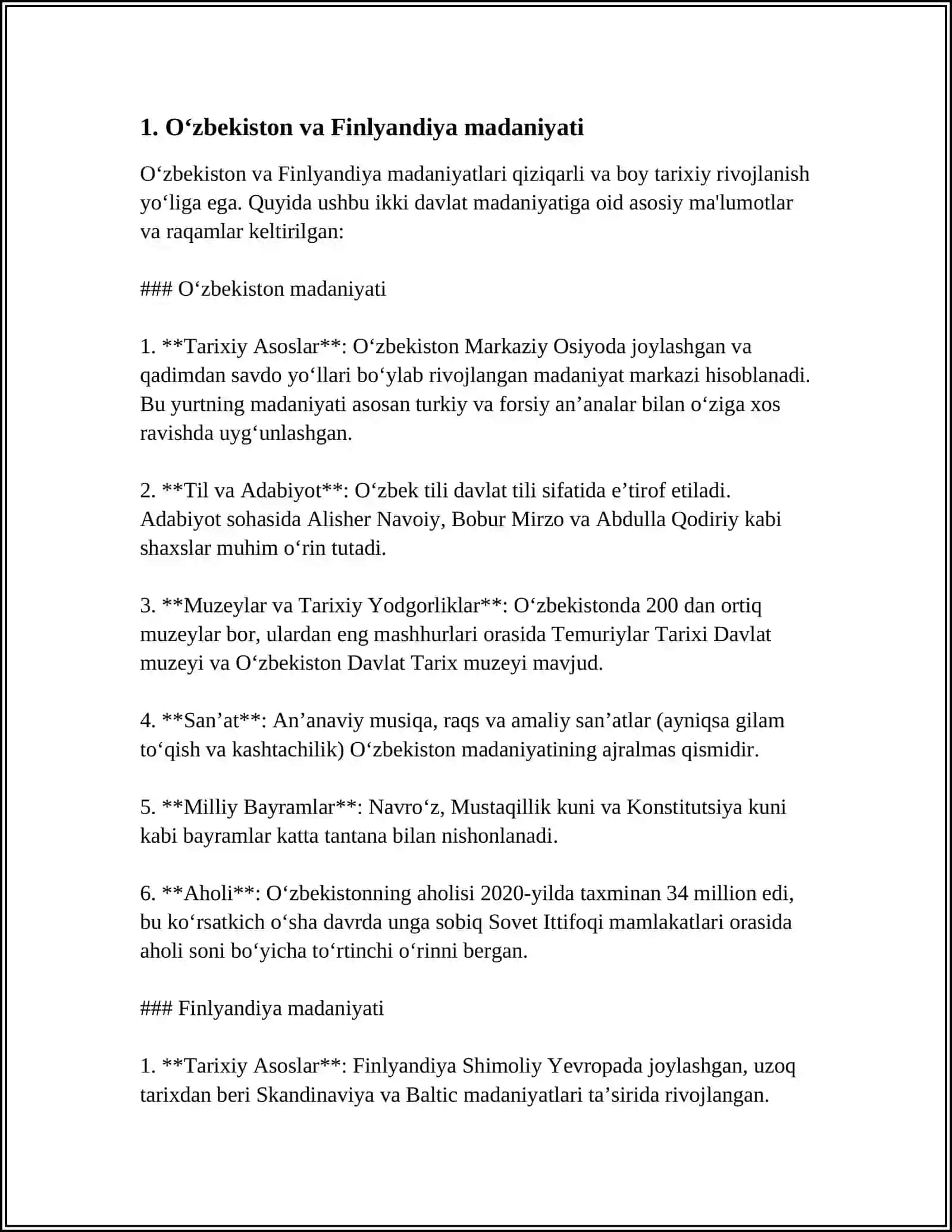 OʻZBEKISTON FELANDIYA INISETUTI TALABASI 3