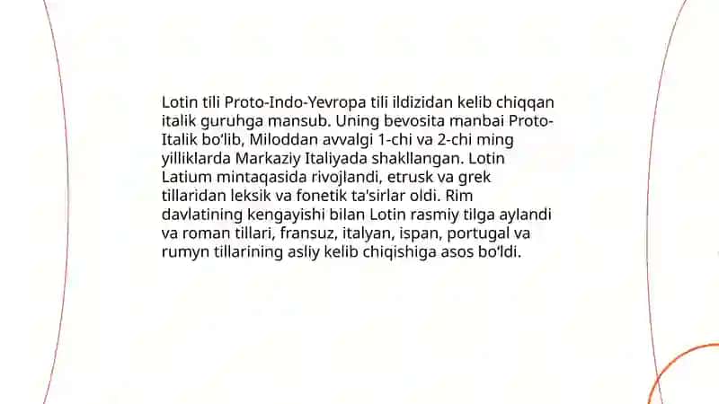 Lotin tili tarixi 3