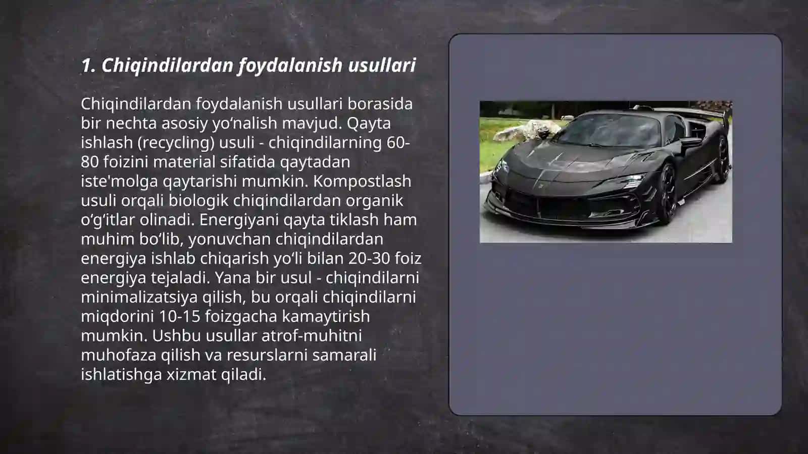 Chiqindilar asosida sorbent tayyorlash 3