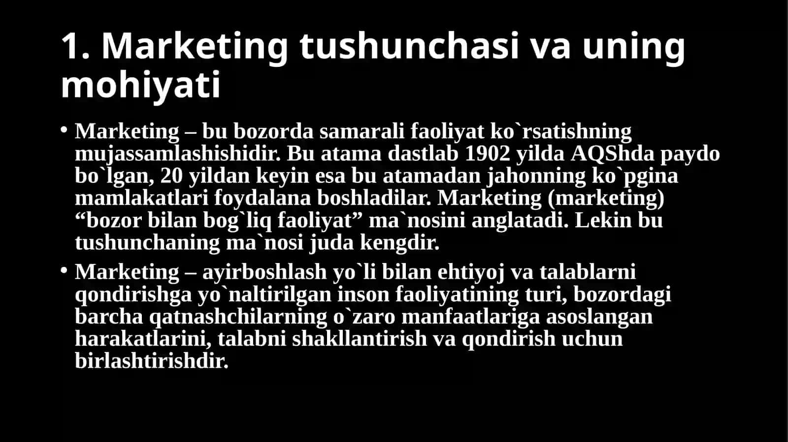 Marketingning mohiyati 3
