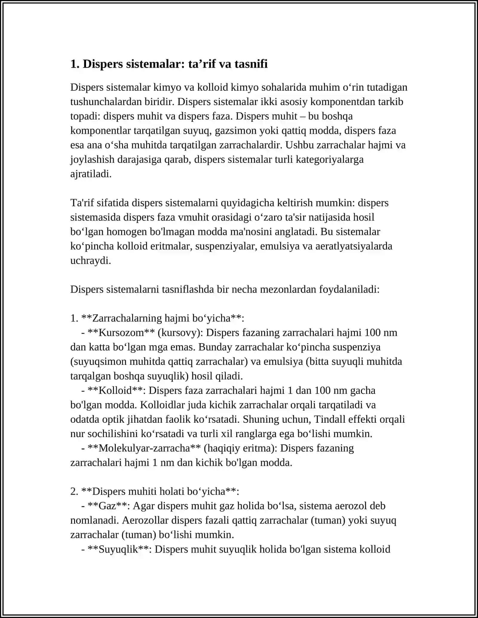 DISPERS SISTEMALAR 3