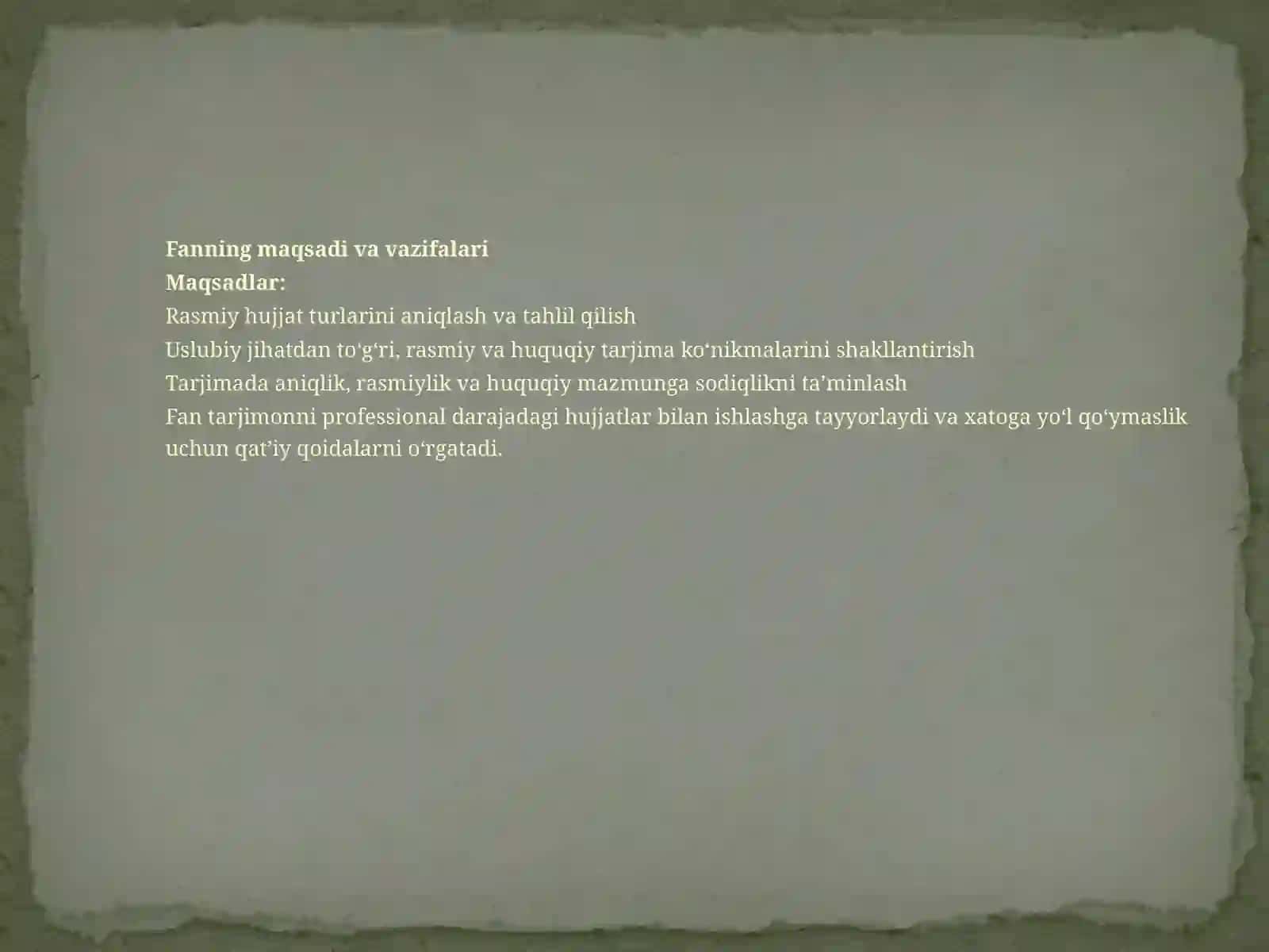 Rasmiy hujjatlar tarjimasi (2-variant) 3