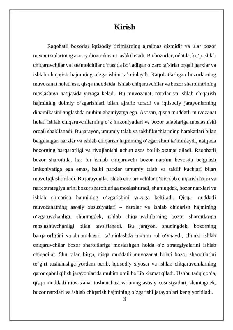Raqobatlashgan Bozorlar 3