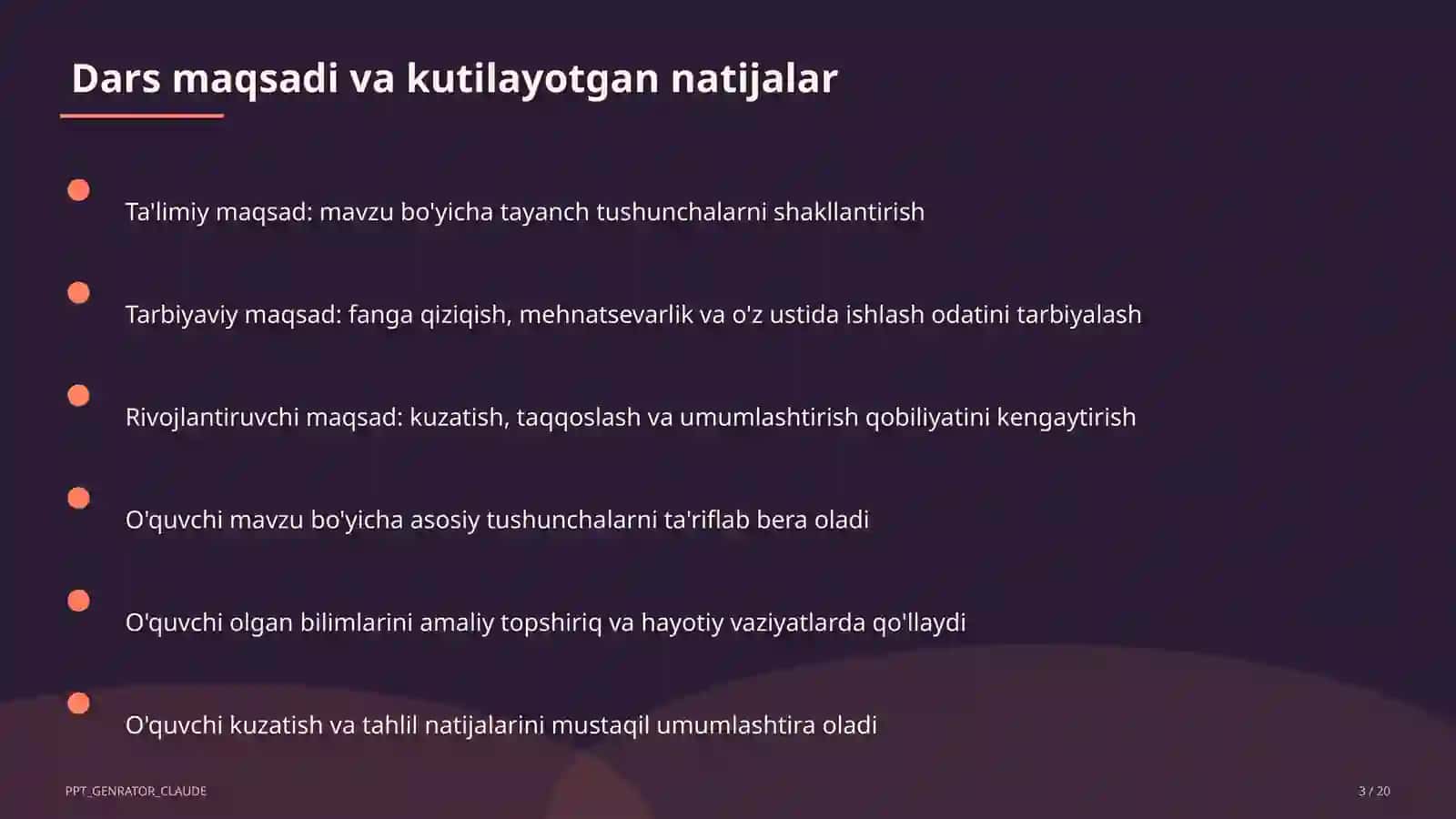 Geometriyaning boshlang'ich tushunchalari: nuqta, to'g'ri chiziq, kesma (7-sinf) 3