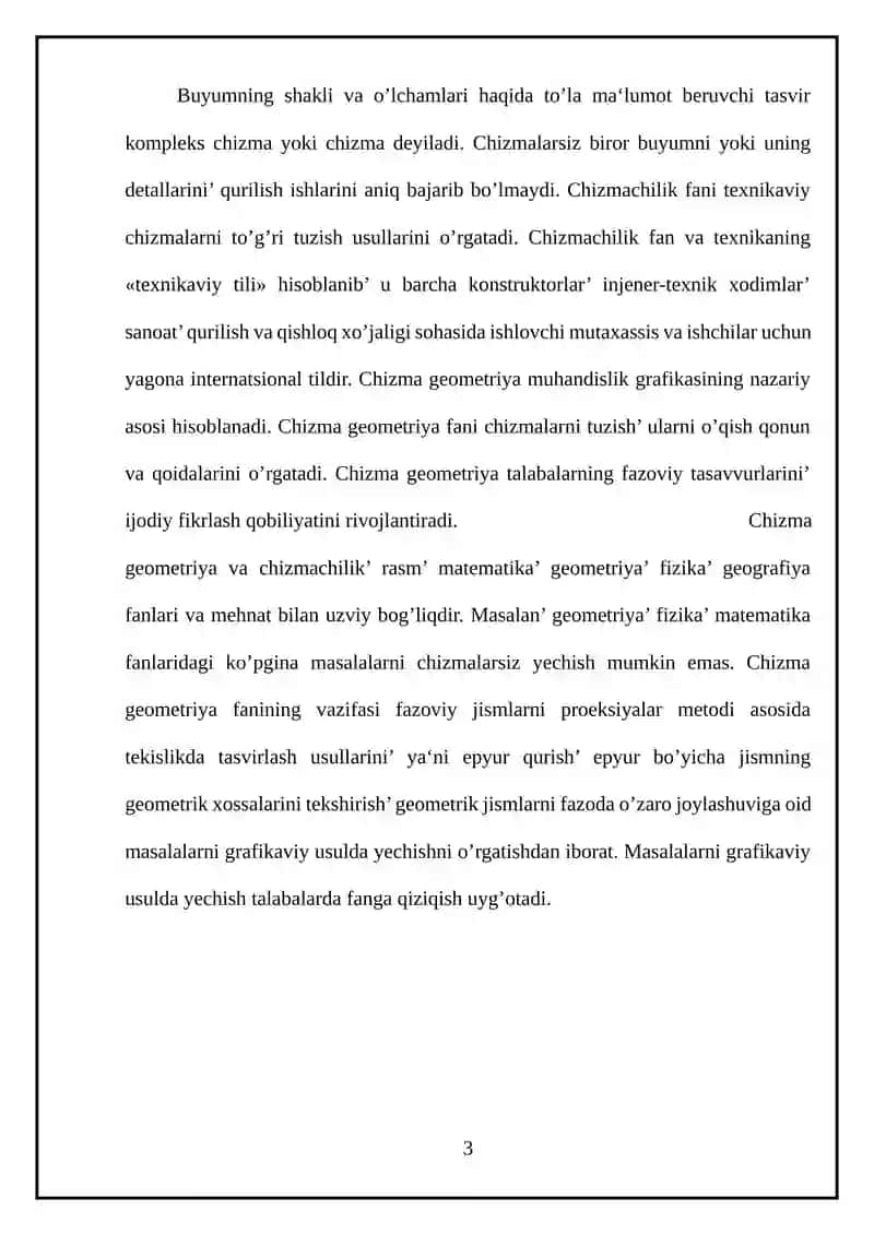 Chizma geometriya 3