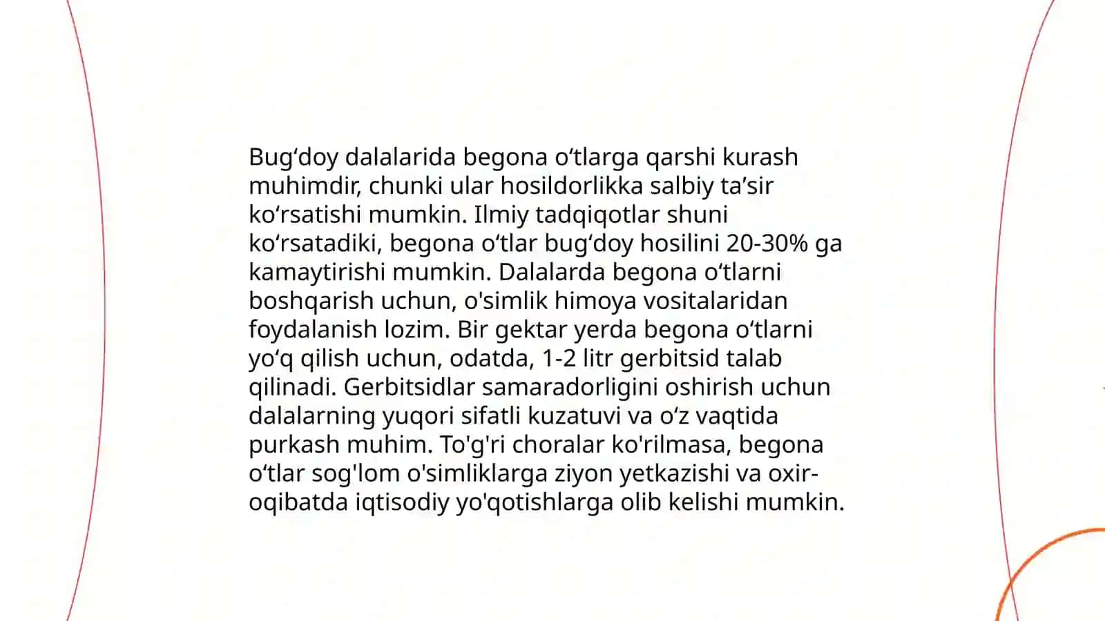 Bugʻdoy dalalarida begona oʻtlarga qarshi kurash choralari 3