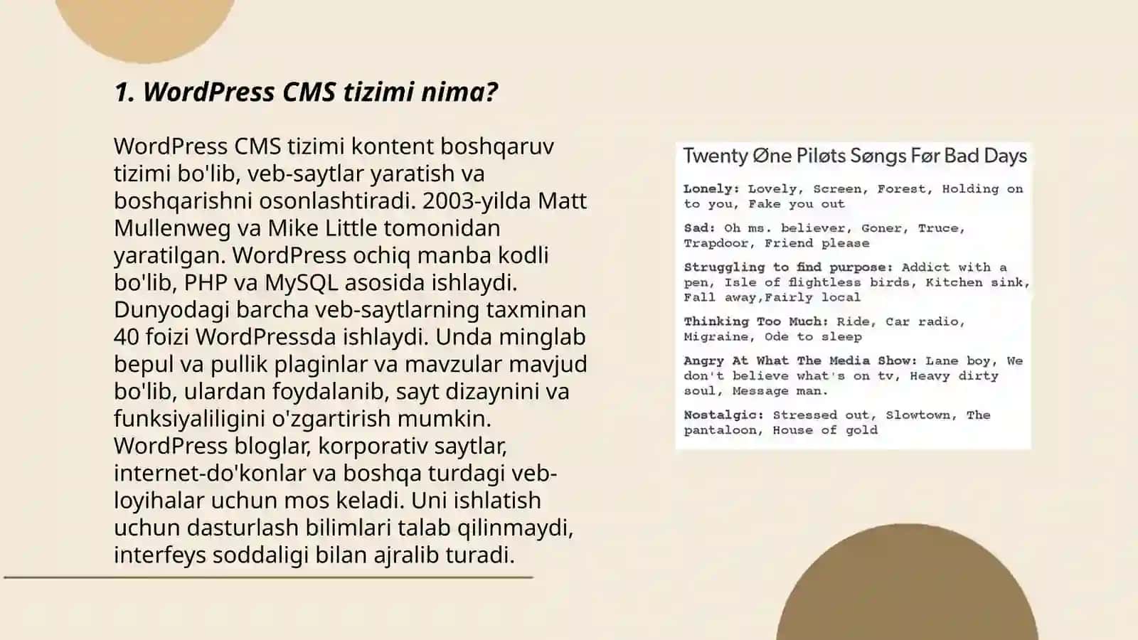 WordPress CMS tizimi nima? 3