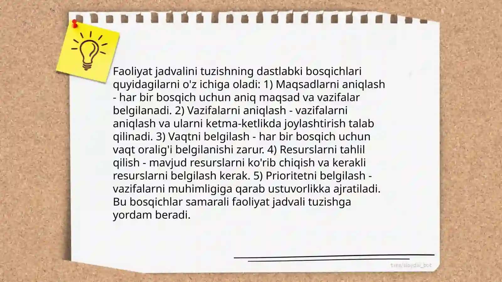 Faoliyat jadvali tuzish talablari.Faoliyatda tarbiyachining yetakchilik roli 3