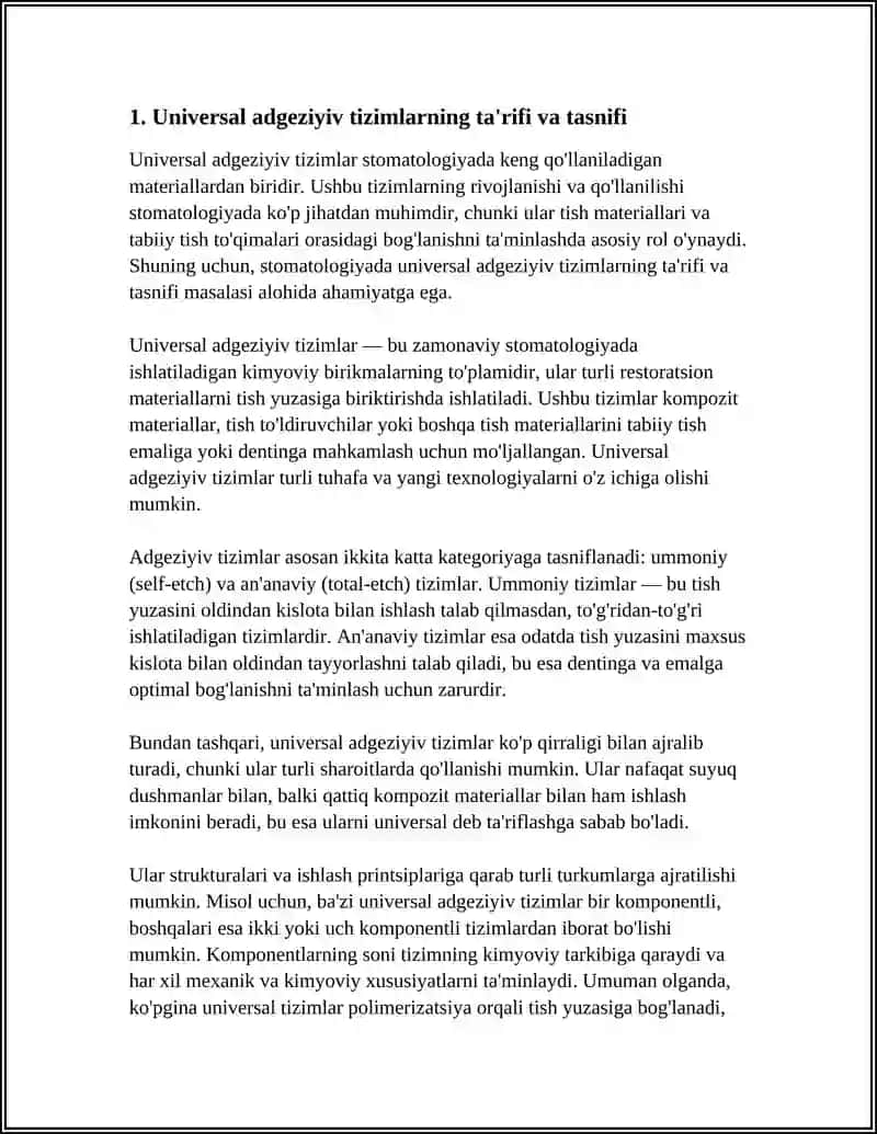 STOMATOLOGIYADA UNIVERSAL ADGEZIV TIZIMLAR 3