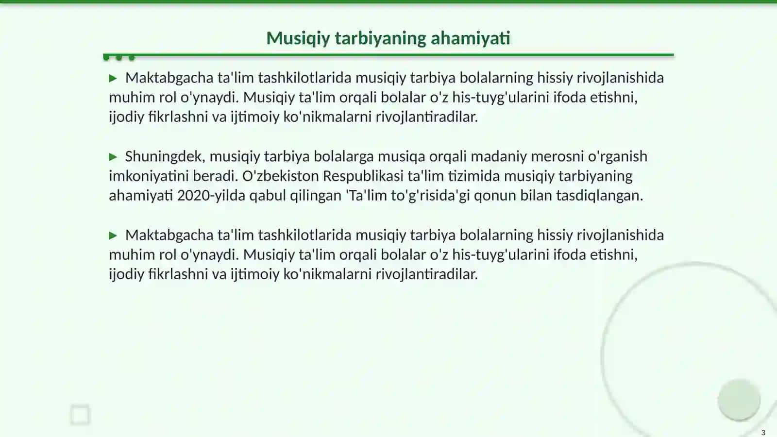 Maktabgacha ta'lim tashkilotlarida musiqaviy tarbiyaning maqsad va vazifalari 3